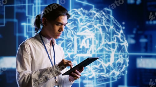 Preview: System administrator working with AI