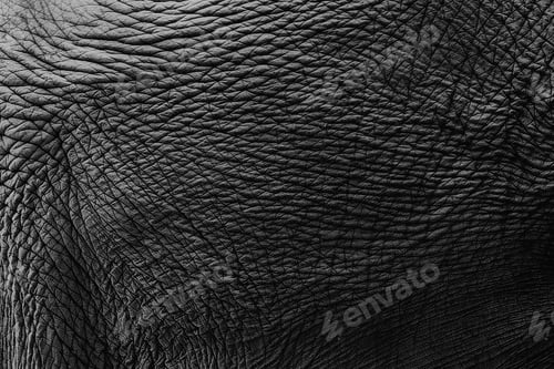Preview: Elephant Skin Material Texture for Background. Asian Elephant Mammal Skin Textures.
