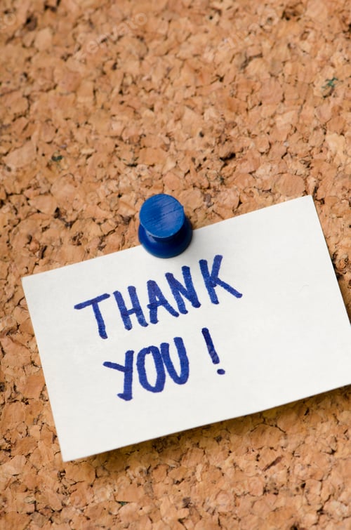 Preview: Thank you sticker note