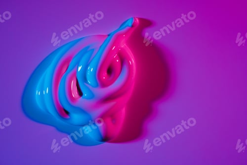 Preview: Puddle of neon paint