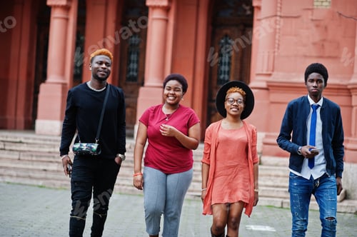 Preview: African friends having fun outdoor