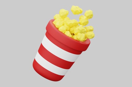 Cartoon popcorn bucket