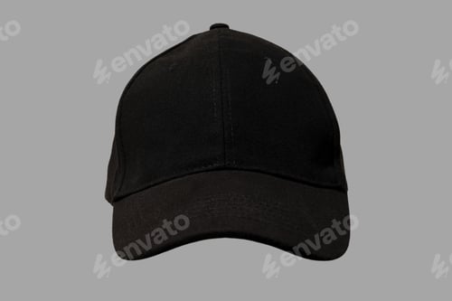 Preview: Black cap on neutral grey for design showcase
