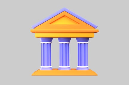 Preview: Cartoon university building with columns