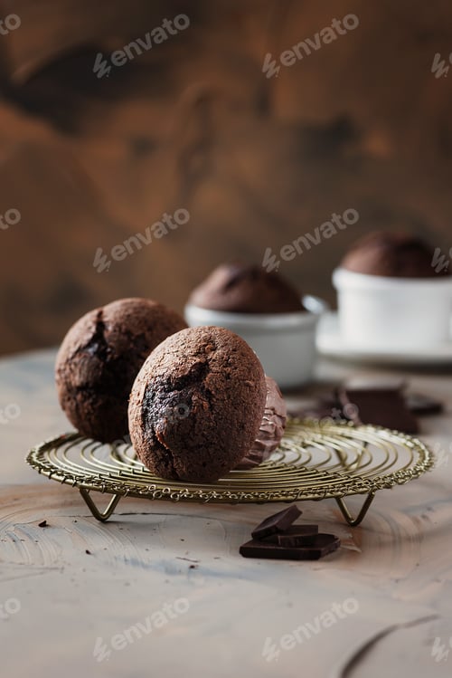 Preview: Sweet muffins with chocolate
