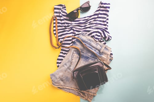 Preview: Summer holiday flat lay