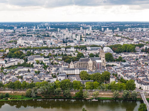 Preview: Aerial view of Tours city, Val-de-Loire