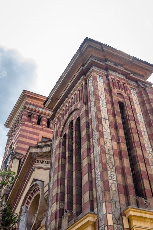 Preview: Facade Detail of Las Nieves Church - Bogota, Colombia