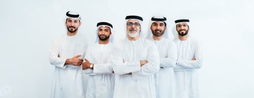 Preview: Group of corporate arab businessmen meeting in the office
