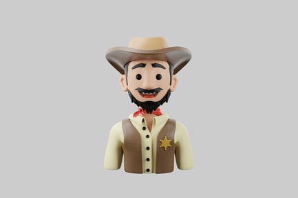 Preview: Cartoon sheriff character
