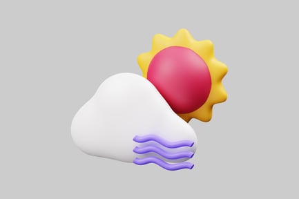 Preview: Weather forecast cartoon sunny cloud