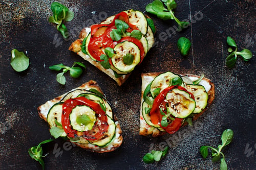 Preview: Sandwich with grilled vegetables