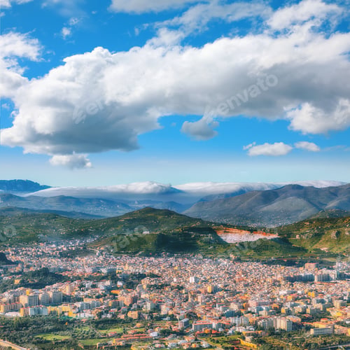 Preview: Fantastic view of Bagheria town and national park Orientata Pizzo Cane.