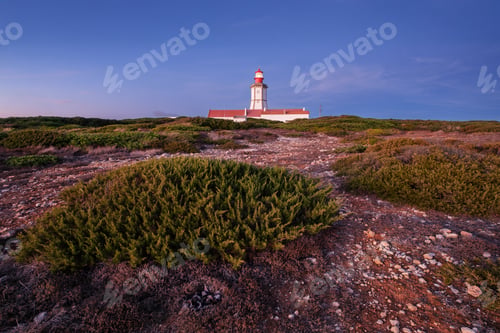 Preview: Lighthouse on Cabo Espichel cape Espichel on Atlantic ocean