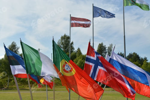 Preview: European flags. european union, unesco, union flag, flag bulgaria, bulgaria flag, flag of the unesco