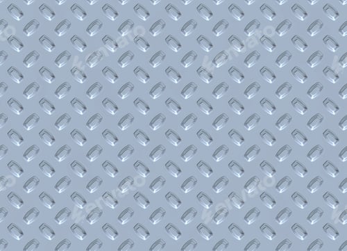 Preview: Metallic diamond plate background with seamless pattern