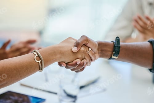 Preview: Deal Ill see you on Monday. Shot of two businesspeople shaking hands.
