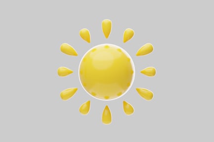 Preview: Cartoon sunny game asset icon