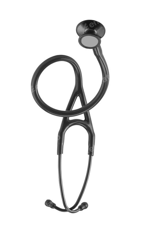 Preview: Doctor's stethoscope isolated on white background