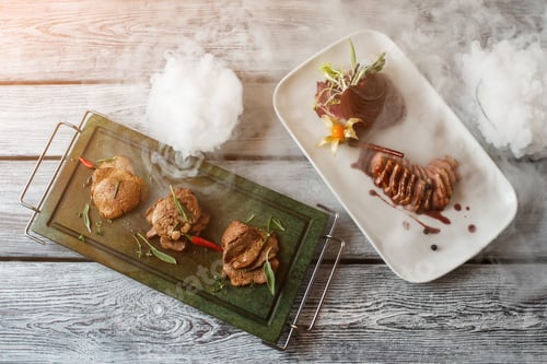 Preview: Cooked meat with herbs