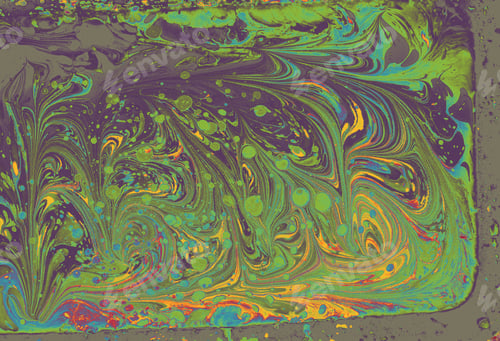 Preview: Traditional Turkish Ebru technique painting pattern on the water surface