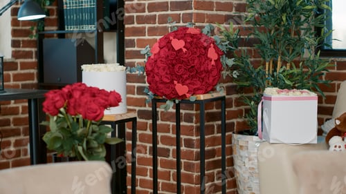 Preview: Empty space filled with valentines day romantic presents