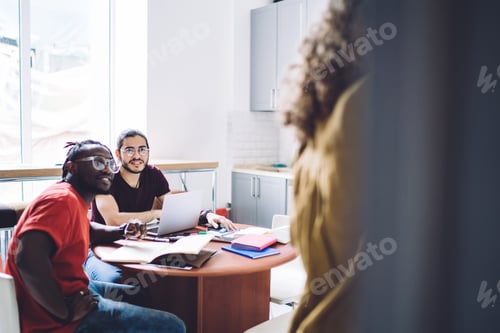 Preview: Group of freelancers working together on project