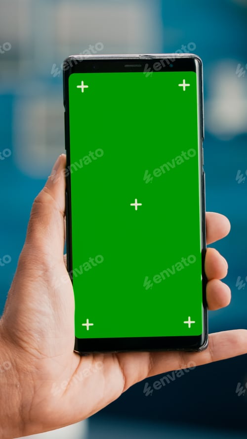 Preview: Pov of business man hands holding professional smartphone