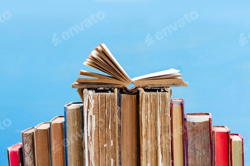 Preview: Pile of old books