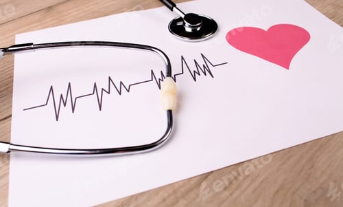 Preview: Medical concept - stethoscope on the wooden table