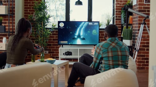Preview: Diverse people having fun with video games challenge