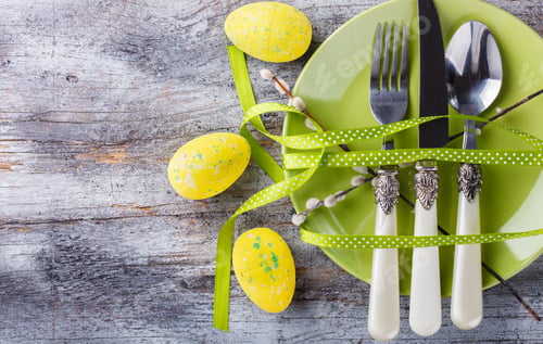 Preview: Easter table setting.
