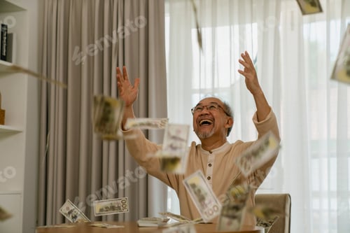 Preview: Retired man enjoying life, have money and be happy.
