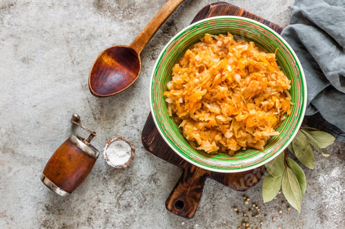 Preview: Braised or stewed cabbage, sauerkraut