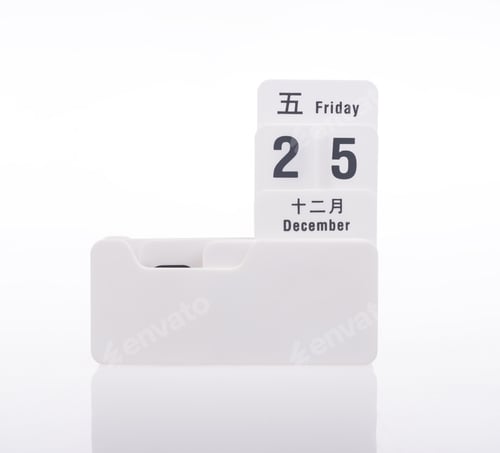 Preview: Calendar December 2015 Christmas Days Isolated On White Background,New Year 2016 Is Coming