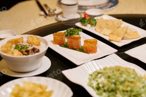 Preview: Appetizers Serving In The Restaurant