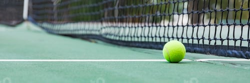 Preview: Tennis ball on tennis court