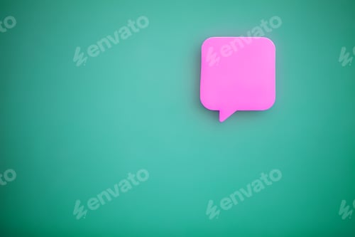 Preview: Stickers on green wall. Empty Space for text