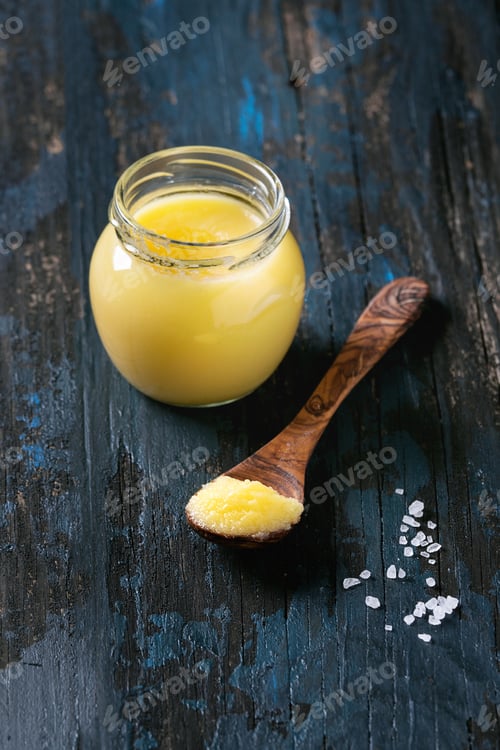 Preview: Glass of ghee butter