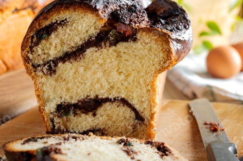 Preview: Cozonac - a type of Stollen, or sweet leavened bread, traditional to Romania