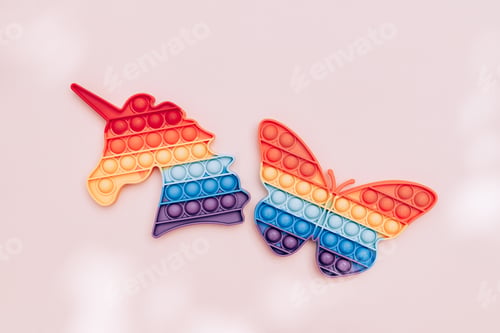 Preview: Rainbow Pop It Bubble Sensory Fidget Toys