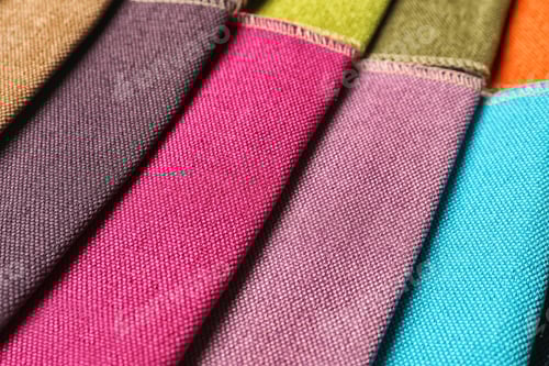 Preview: Colorful Fabric Swatches in Pink, Blue, Green, Brown
