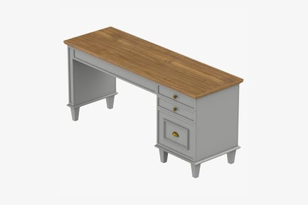 Preview: Elegant Wooden Transitional Desk