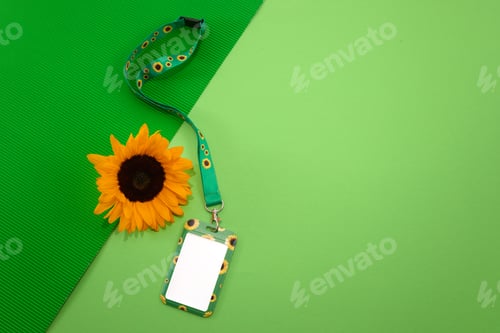 Preview: Sunflower lanyard, symbol of people with invisible or hidden disabilities.