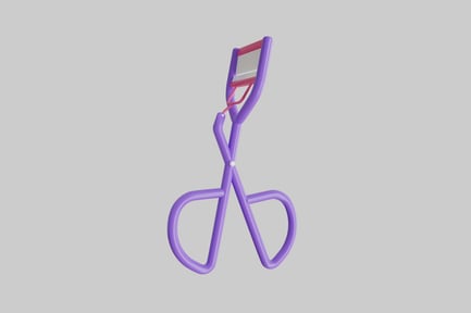 Preview: Purple eyelash curler with red accents