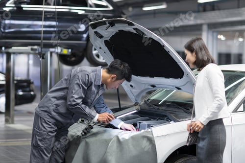 Preview: Auto mechanic and car owner