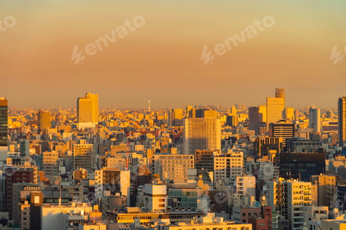 Preview: Downtown, urban city in Japan