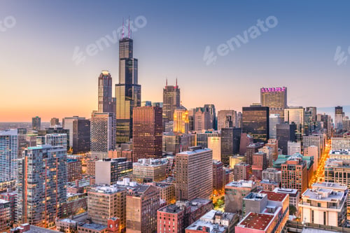 Preview: Chicago, Illinois, USA Skyline