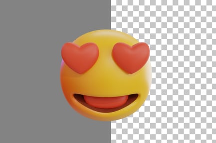 Preview: Hearth Eye Emoji 3D Icon