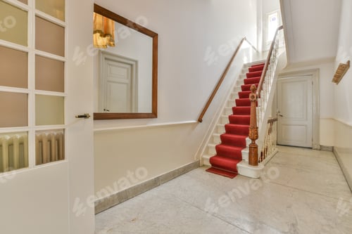 A staircase hall